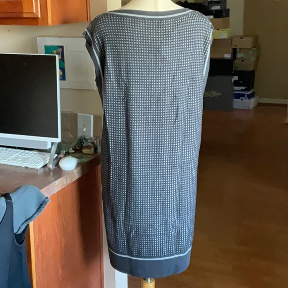 LACOSTE Granite/Brume Wool Blend Tunic Dress in Size 10, NWT - Picture 4 of 15